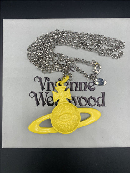Yellow Skull Necklace (with box)