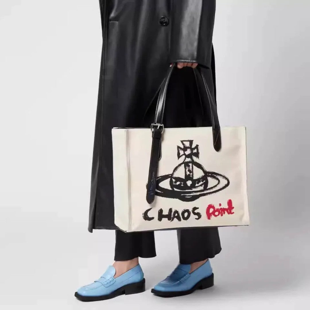 Chaos Point Canvas Tote