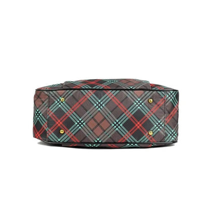 Plaid Classic Saturn Shoulder Bag