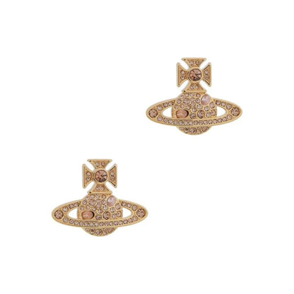 FRANCETTE Full Diamond Saturn Earrings