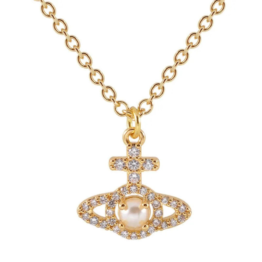 OLYMPIA Mini Orb Zircon Necklace