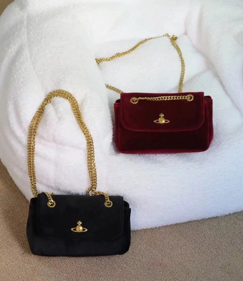 Velvet Crossbody Saturn Bag