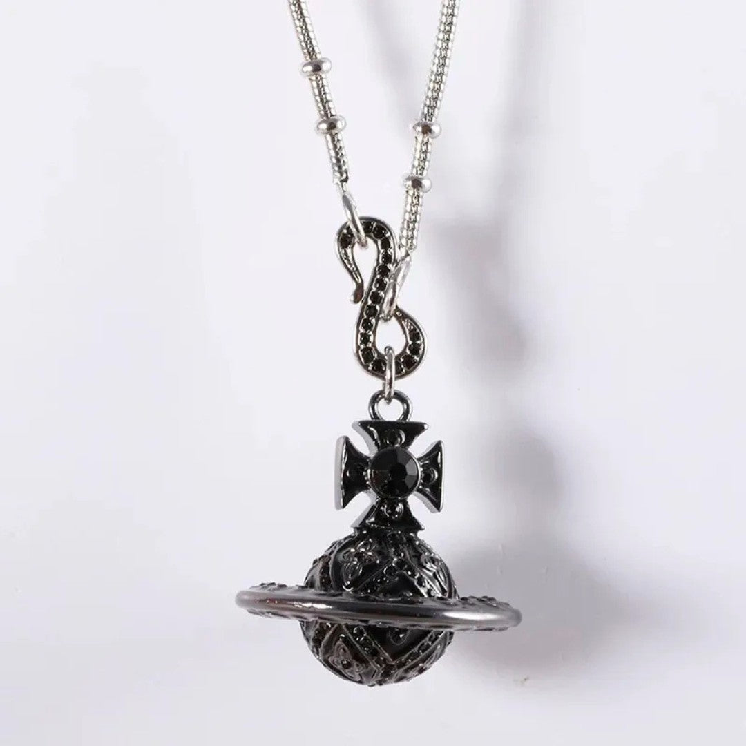 Enamel ORB Pendant Necklace