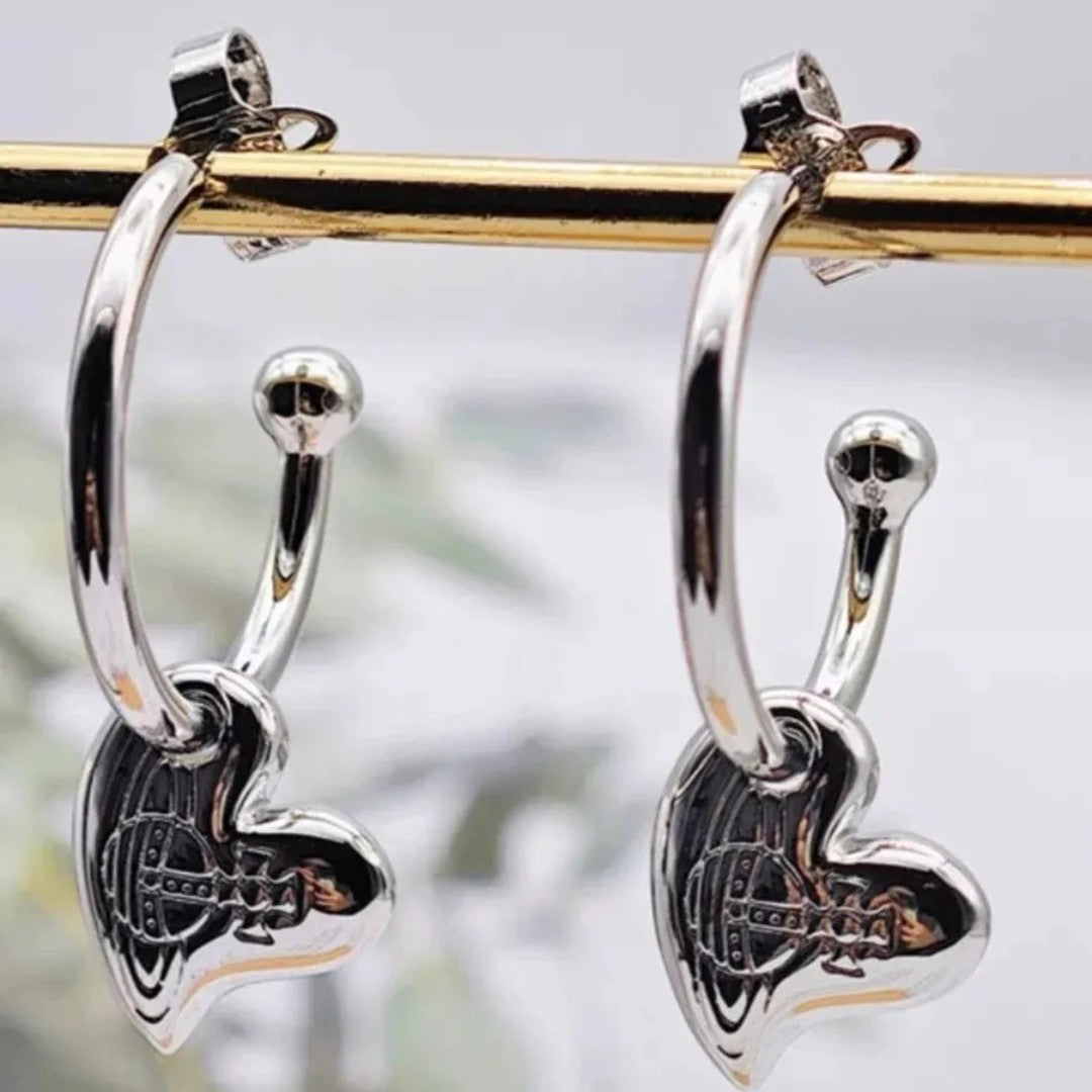 Oblique Love Saturn Earrings