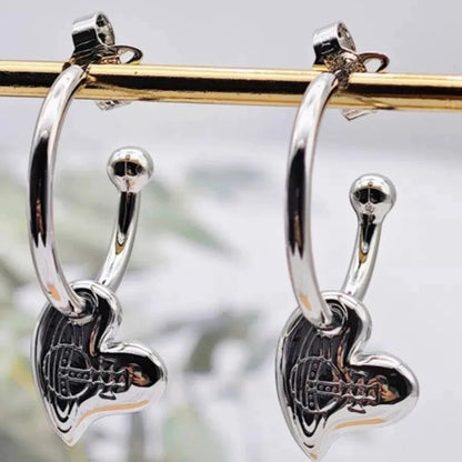 Oblique Love Saturn Earrings