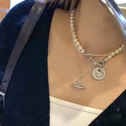 Round Card Pearl Necklace