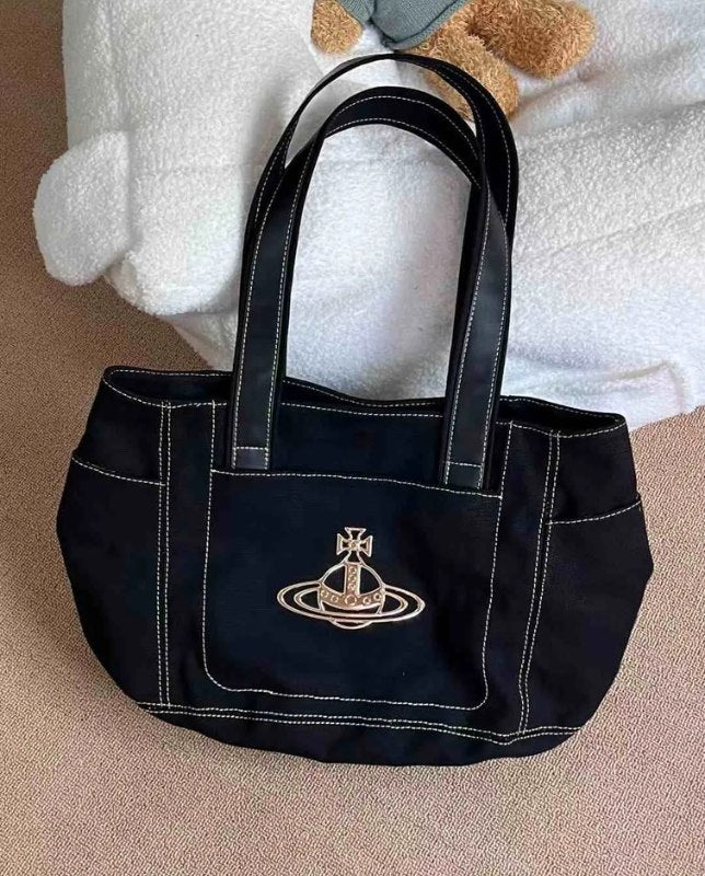 Vintage Canvas Large Tote Bag