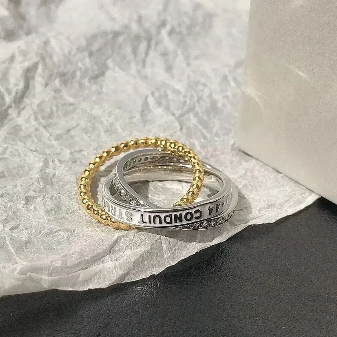 Interlinked Trio Band Ring