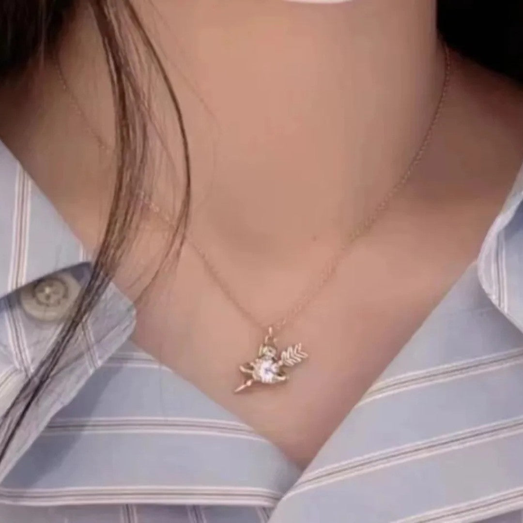 GINGER Feather Arrow Necklace