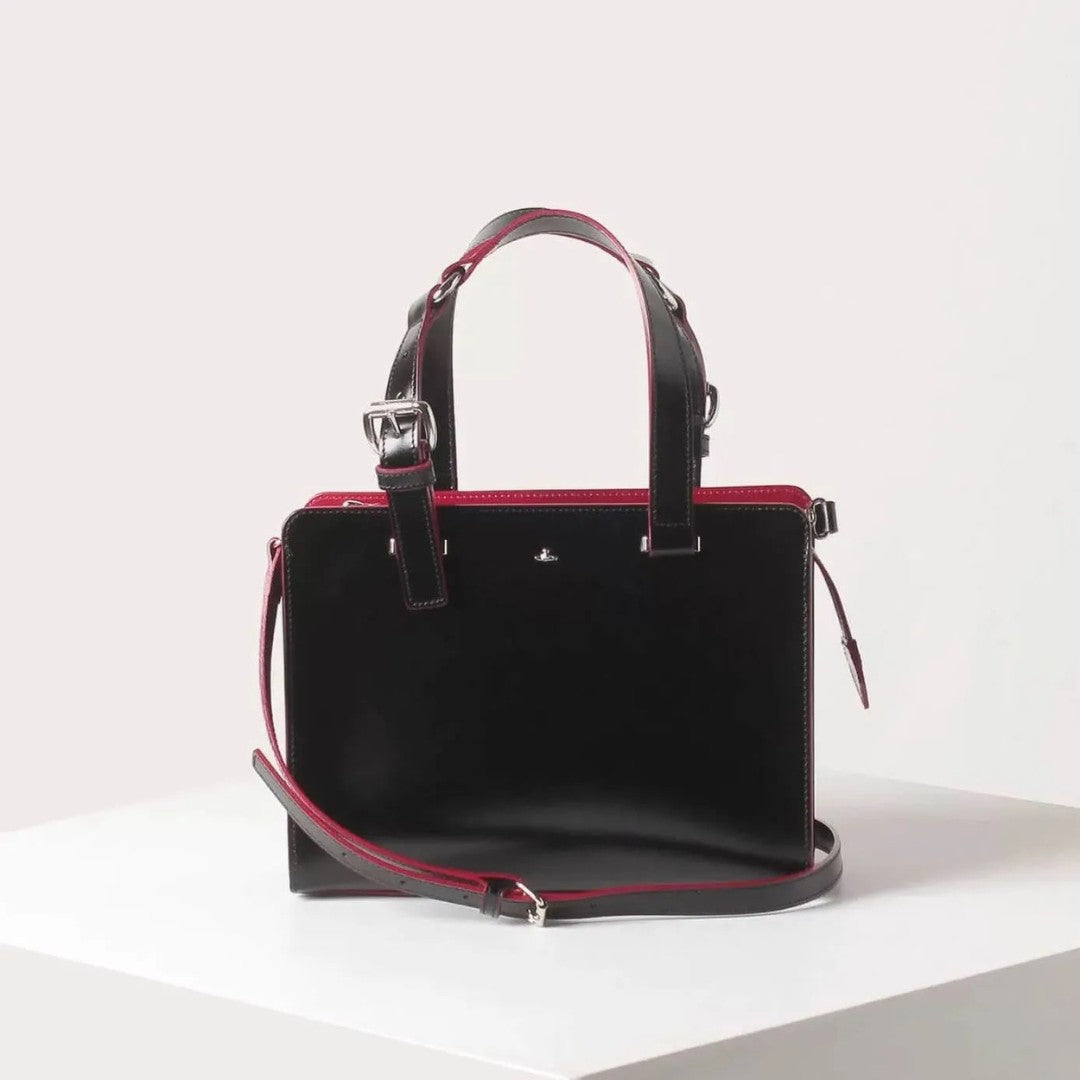 Modern Saturn Leather Handbag