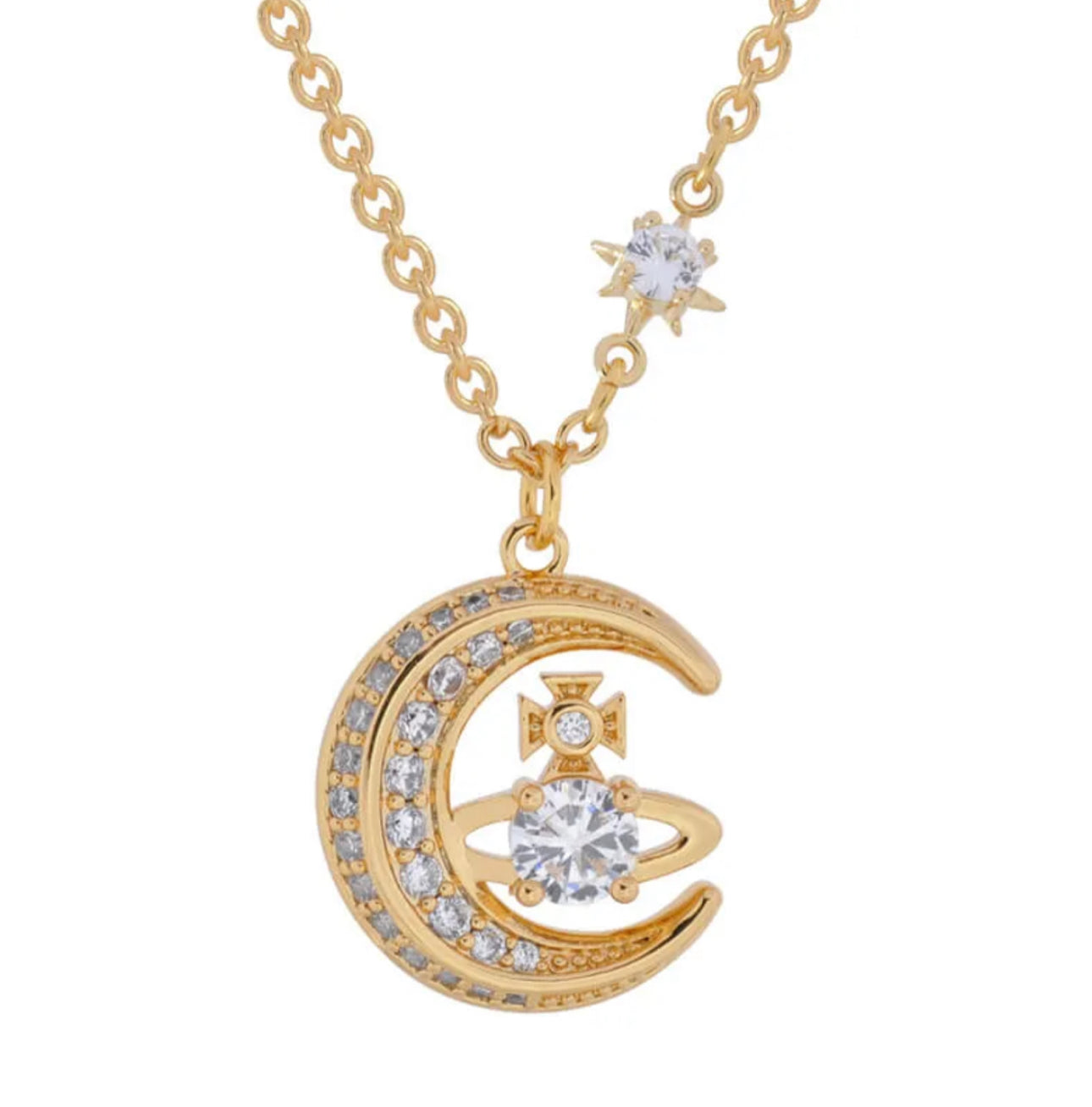 Moon Necklace (with box)