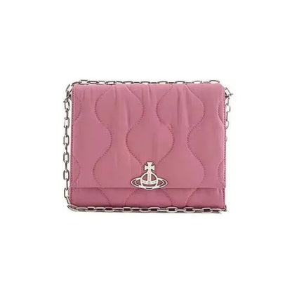 Quilted Nylon Crossbody Saturn Bag