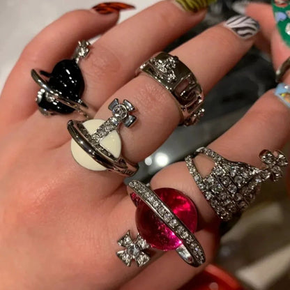 Crystal Orbit Dome Ring