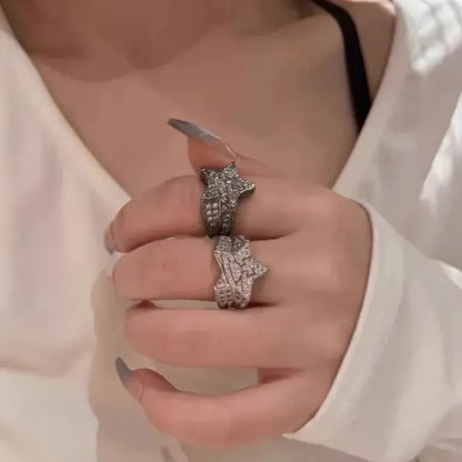 Starlight Emblem Pavé Ring