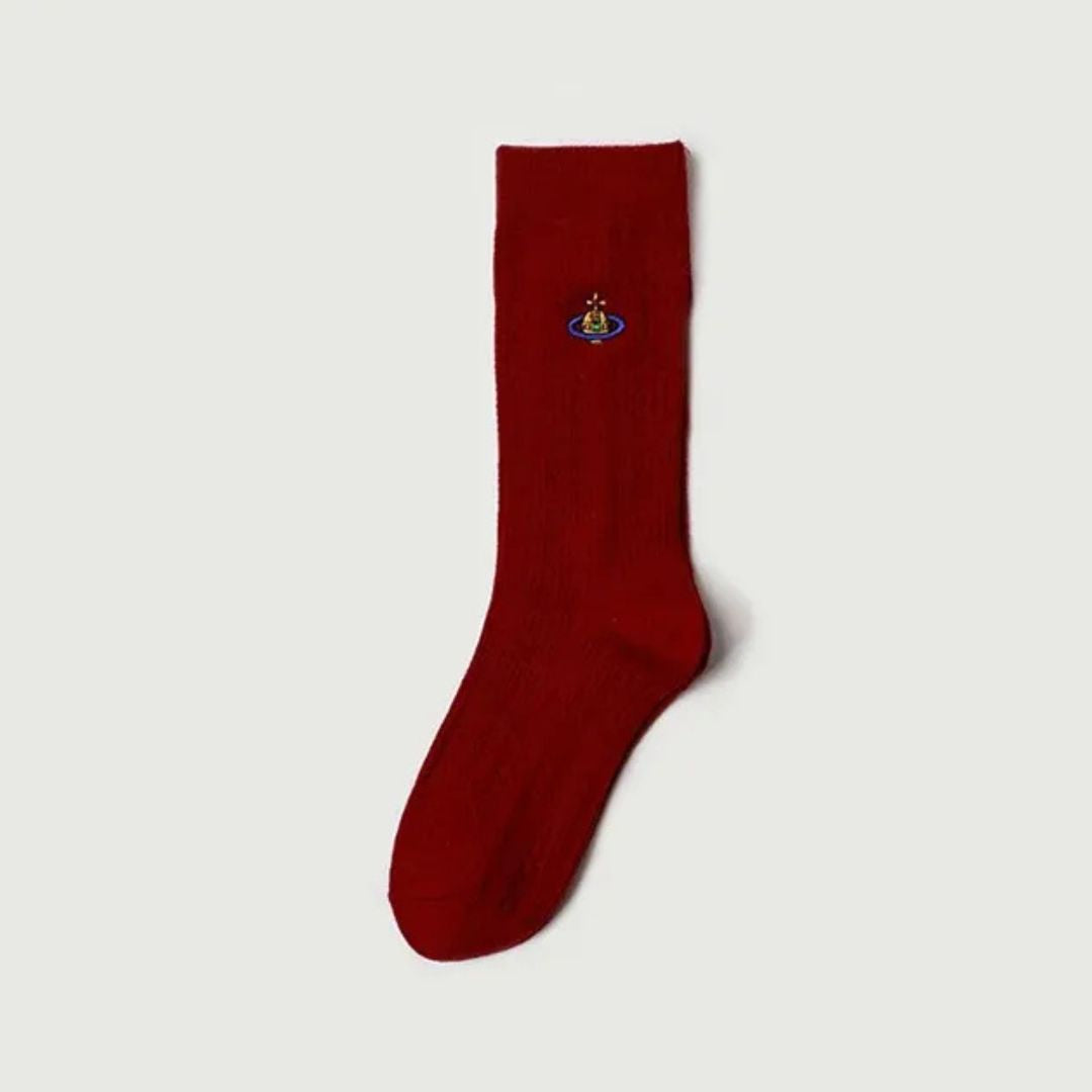 Classic Red Orb Logo Crew Socks