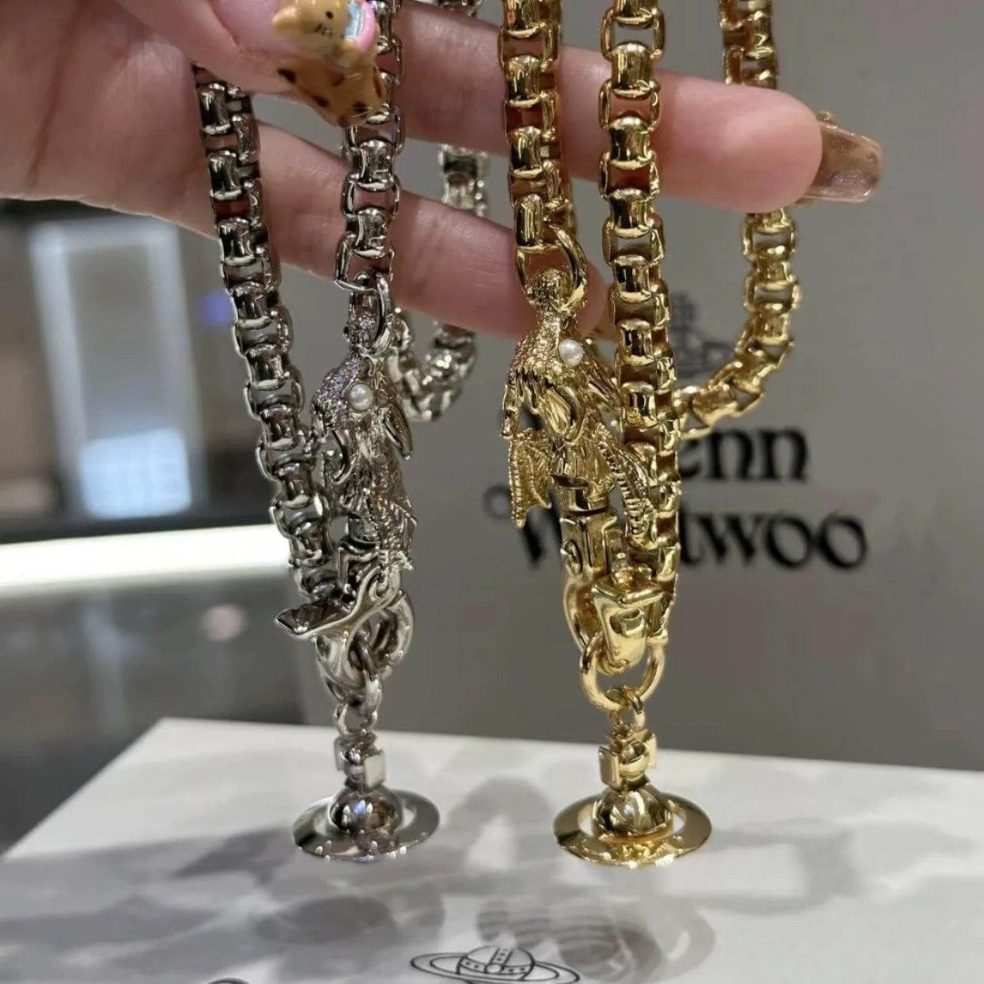 Dragon Saturn Necklace