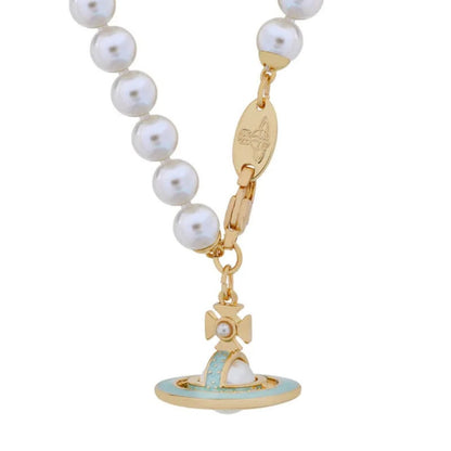 SIMONETTA Lacquered Saturn Pearl Necklace