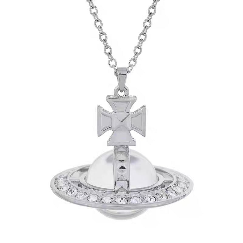 Silver Pina Orb Necklace (with box)