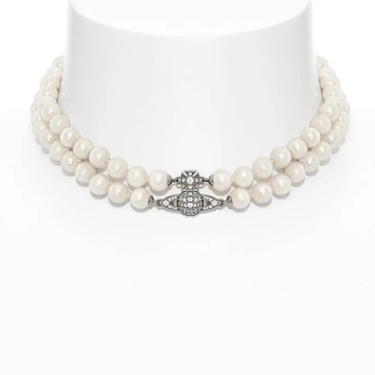GRAZIELLA Small Double Layer Pearl Necklace