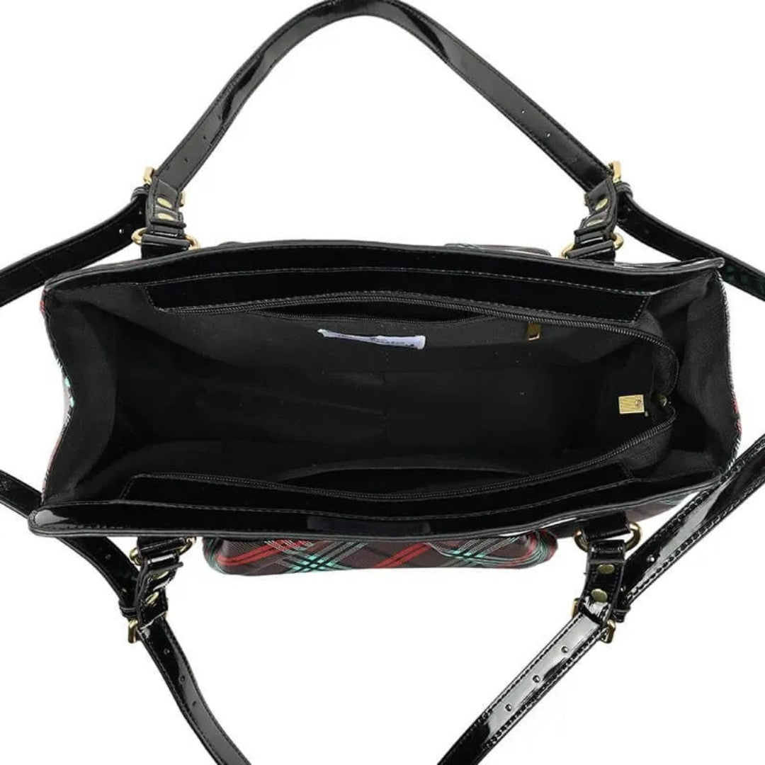 Plaid Classic Saturn Shoulder Bag