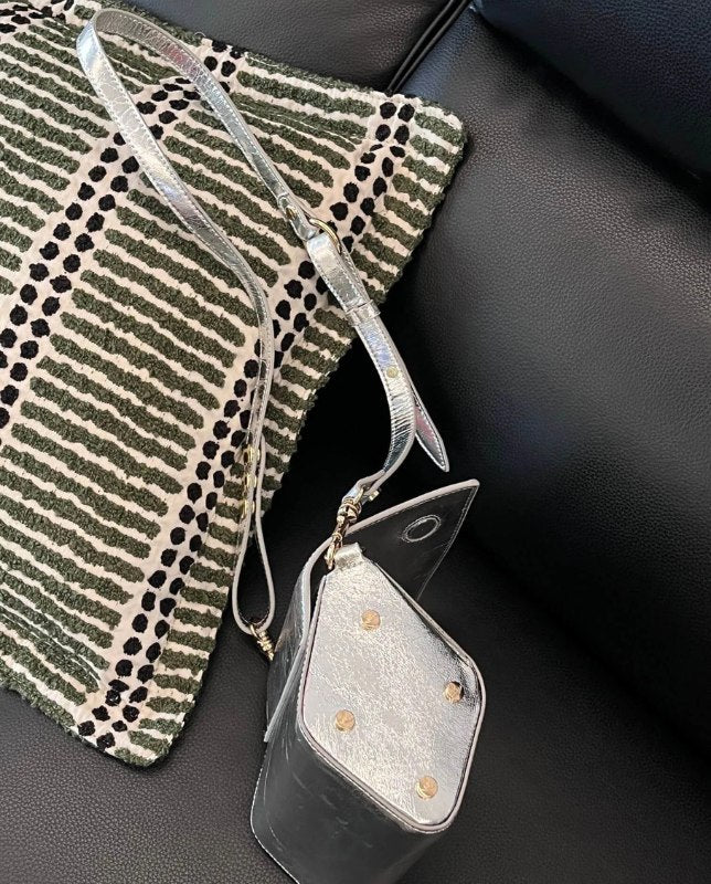 Metallic Mini Crossbody Flap Bag