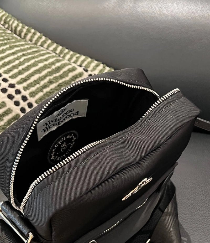 Utility Nylon Crossbody Saturn Satchel