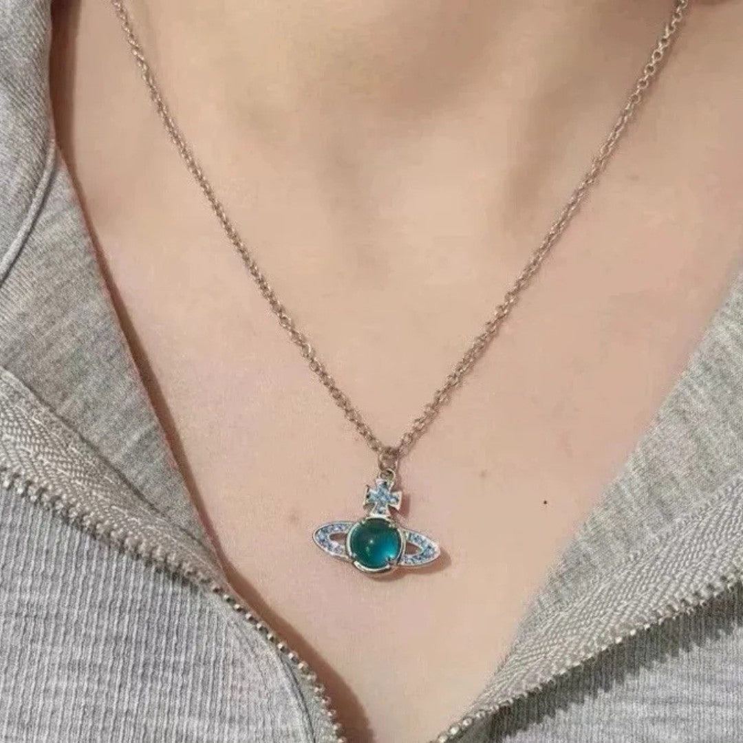 PETULLA Fortune Saturn Necklace