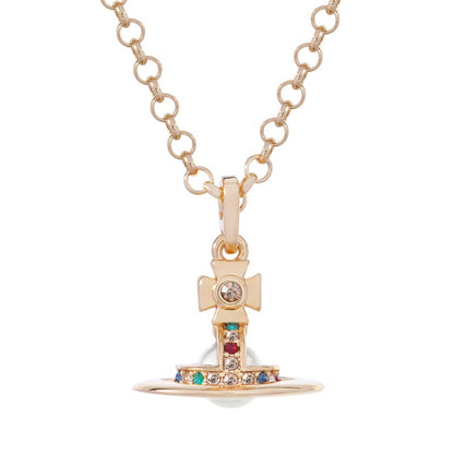 6MM ORB Classic Saturn Pendant Necklace (with box)