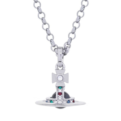 6MM ORB Classic Saturn Pendant Necklace (with box)