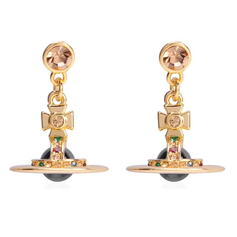 6MM ORB Classic Saturn Earrings (with box)