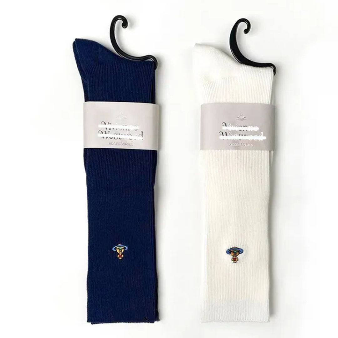 Minimalist Orb Logo Knee-High Socks