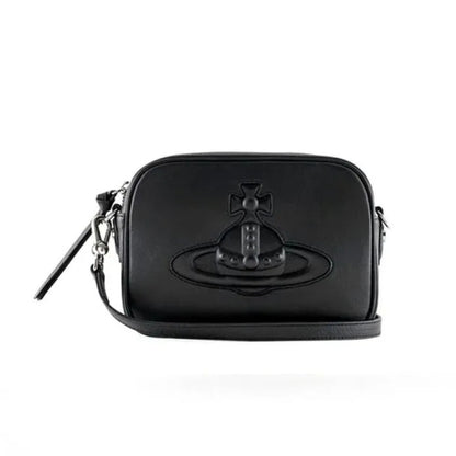 Compact Leather Crossbody Saturn Bag