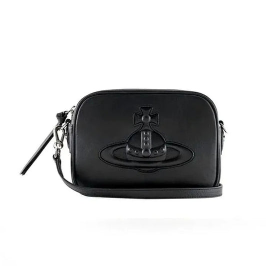 Compact Leather Crossbody Saturn Bag
