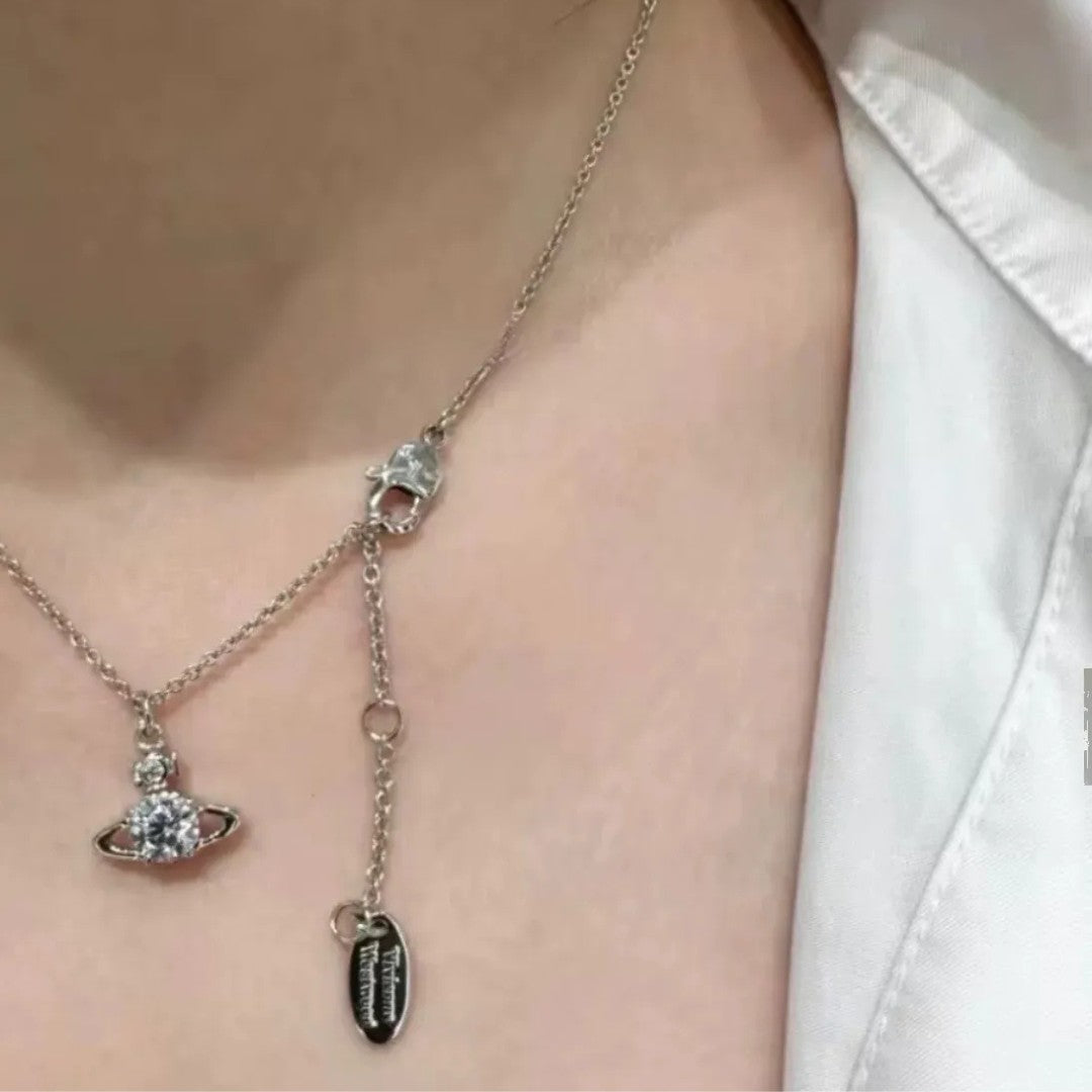 REINA Petite Zircon Orb Necklace