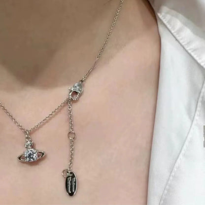 REINA Petite Zircon Orb Necklace