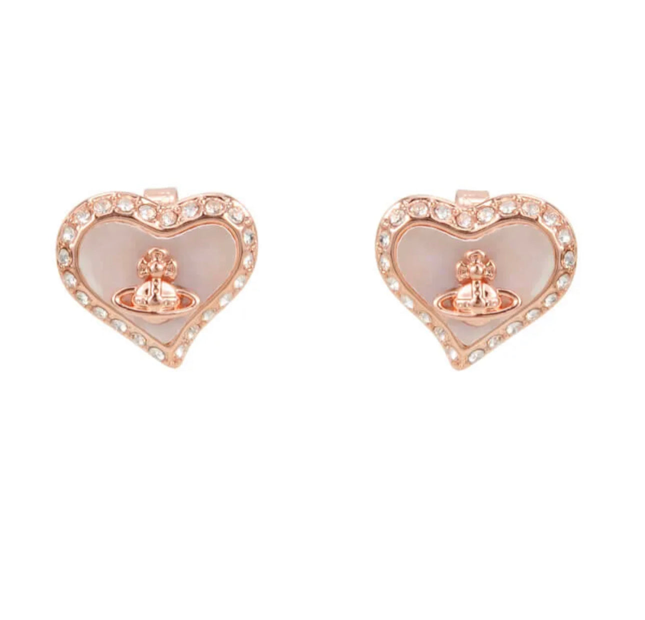 Petra heart earrings (with box)