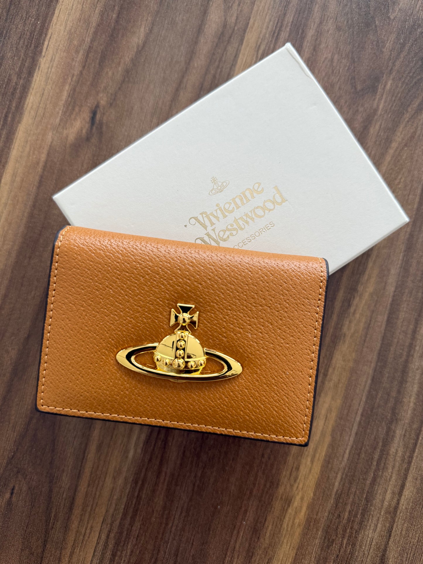 Brown leather wallet