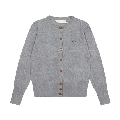 Classic Knit Button-Up Cardigan