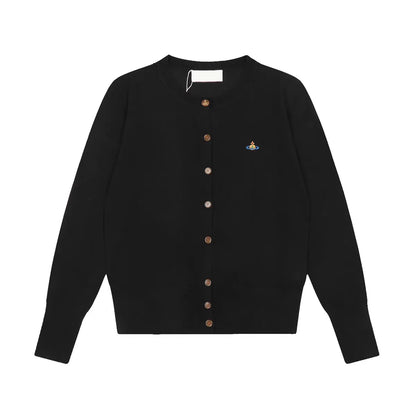 Classic Knit Button-Up Cardigan