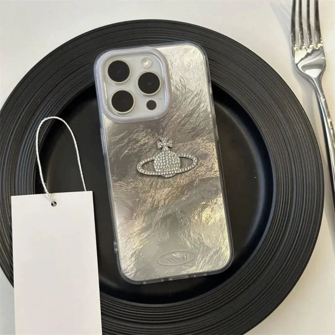 Vivienne Westwood Silver Chrome Orb Phone Case
