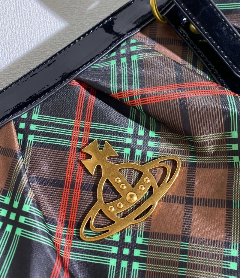 Plaid Classic Saturn Shoulder Bag