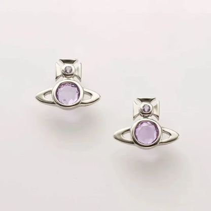 Orb Stone Stud Earrings