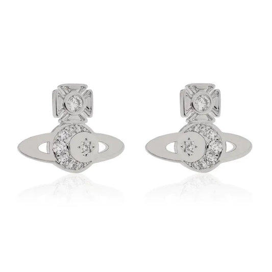 Crystal Orb Stud Earrings