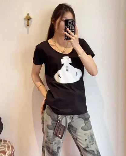 Orb Emblem Fitted T-Shirt