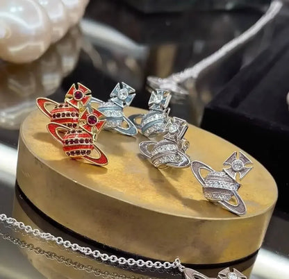 Mini Orb Emblem Earrings