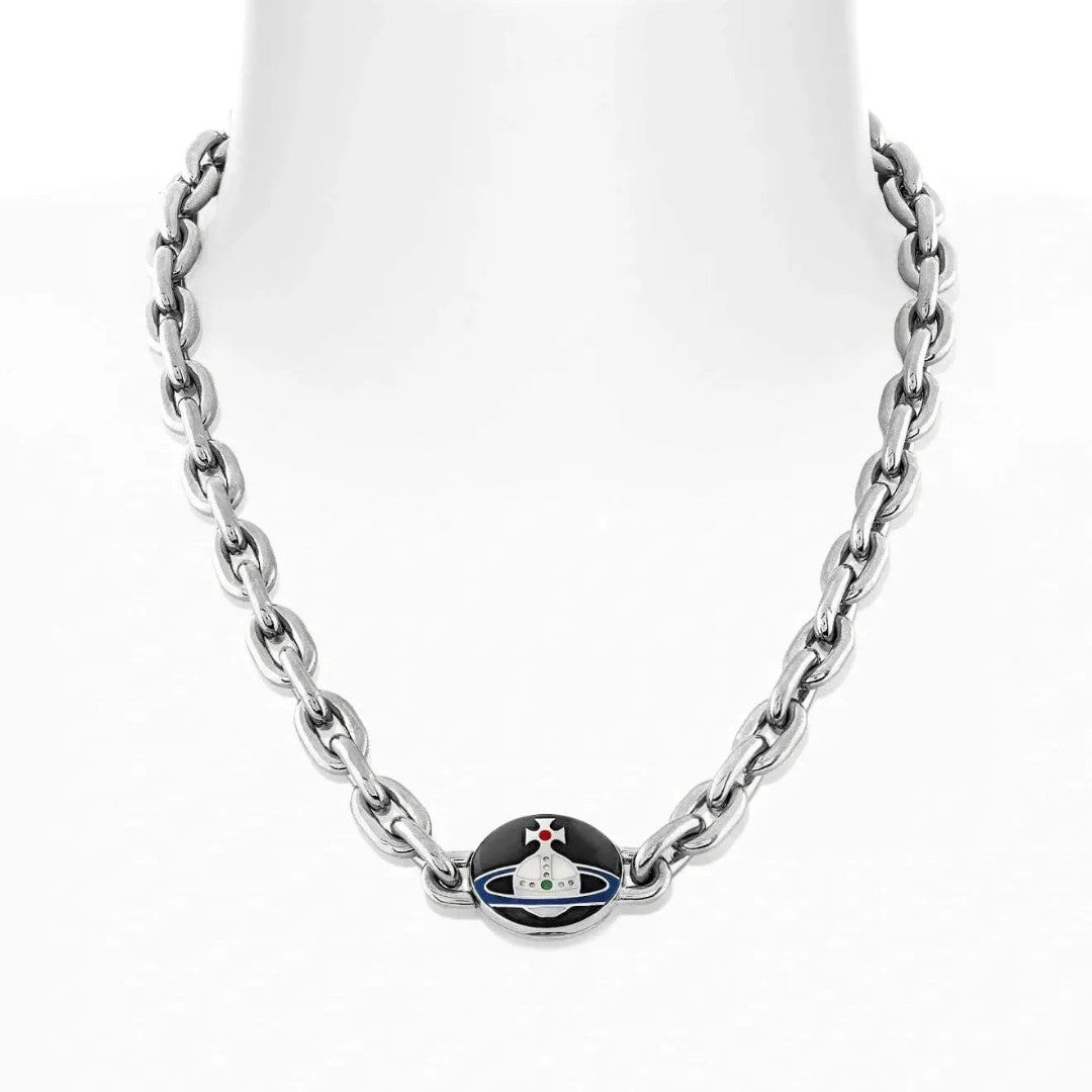 LOELIA Saturn Enamel Necklace