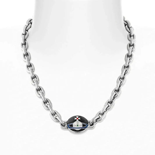 LOELIA Saturn Enamel Necklace