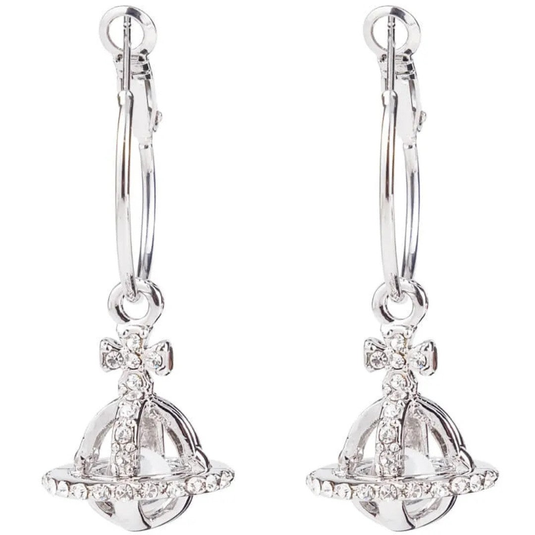 Vintage Hollow Crystal Earrings