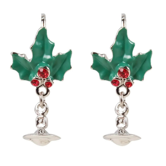 Christmas Saturn Earrings