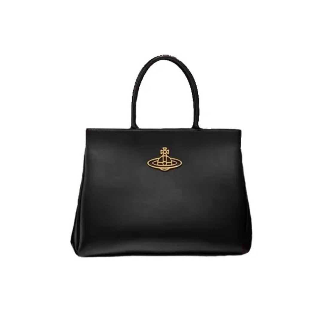 Elegant Saturn Leather Messenger